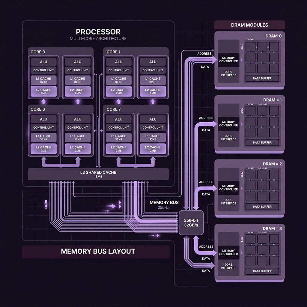 Hardware Multicore Architecture Diagram